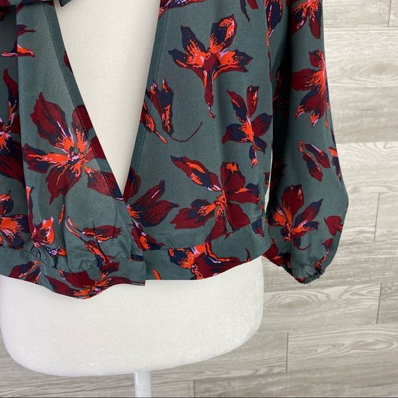 MADEWELL plus Size XXS SILK TIE-NECK WRAP TOP - Picture 3 of 9